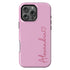 Personalized Cute Vibrant Heart Accent iPhone Case